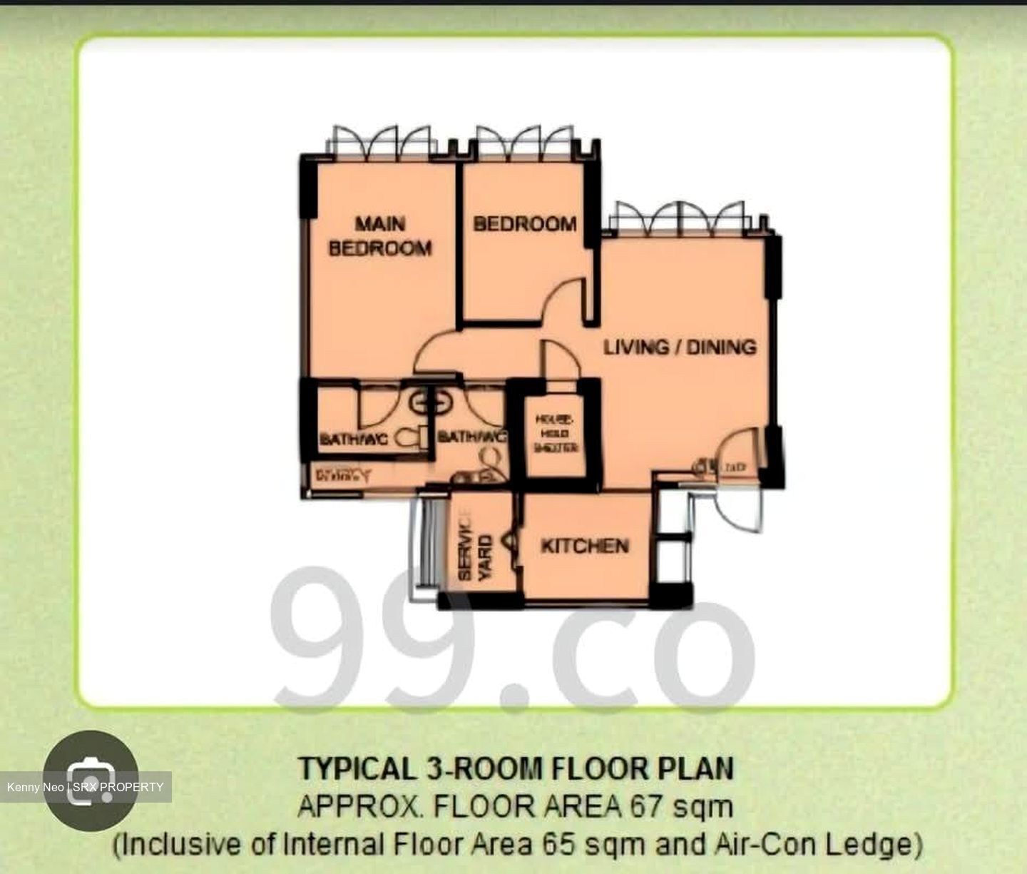 Blk 471A Hougang Parkview (Hougang), HDB 3 Rooms #569127941